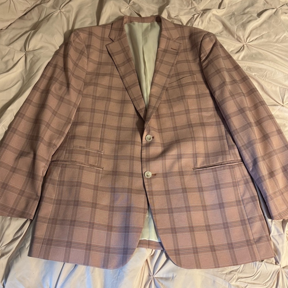 Steve Harvey Celebrity Edition Elegant Checkered Men's Blazer